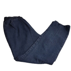 𝅺chic full elastic waist denim jeans size 14 petite